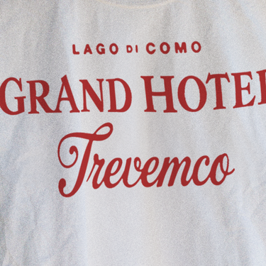 Grand Hotel Tremezzo White Washed Tee