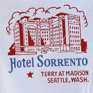 Hotel Sorrento White Washed Tee