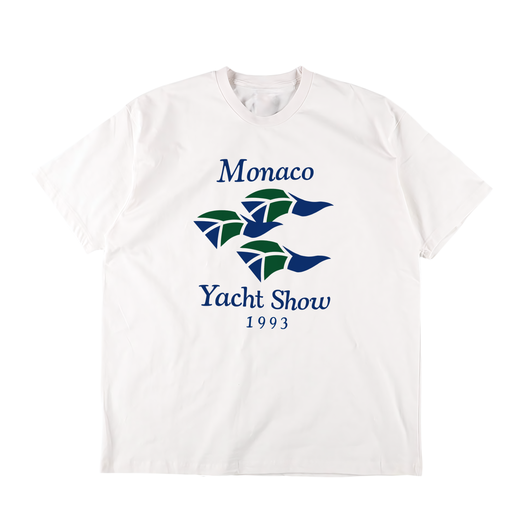 Monaco Yacht Show 1993 White Washed Tee