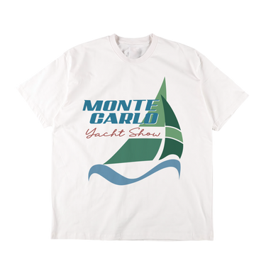 Monte Carlo Yacht Show White Washed Tee