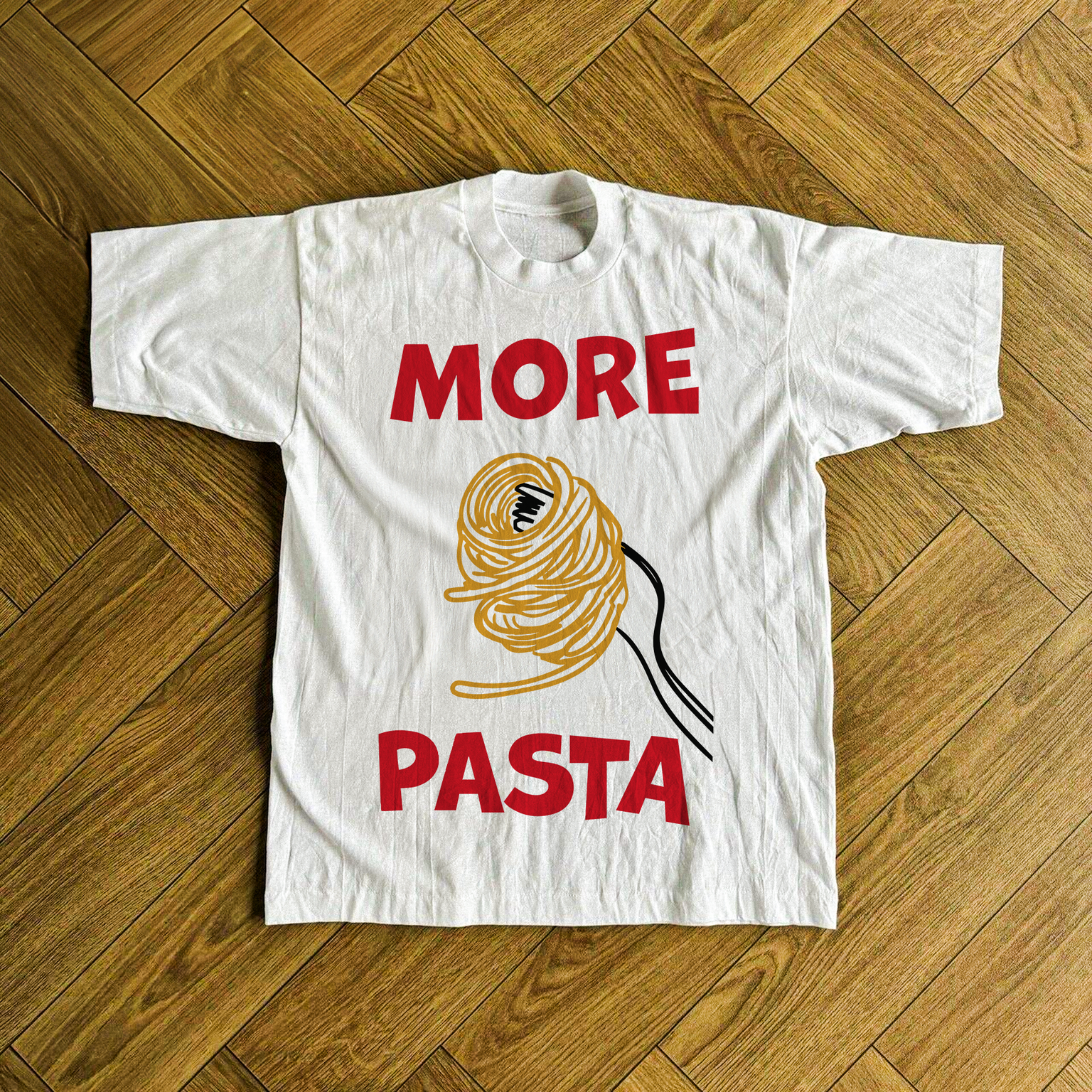 More Pasta White Tee