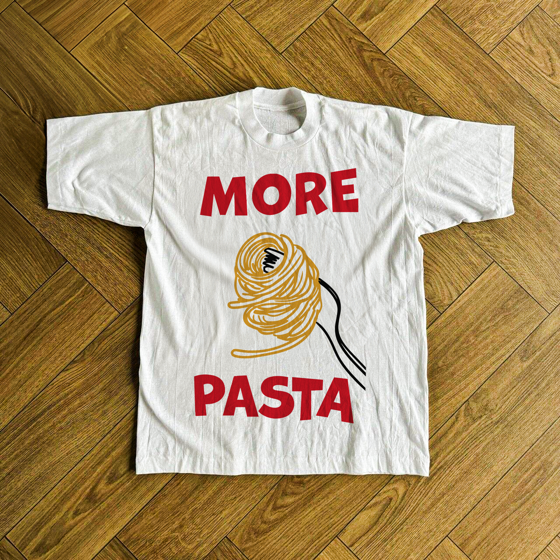 More Pasta White Tee