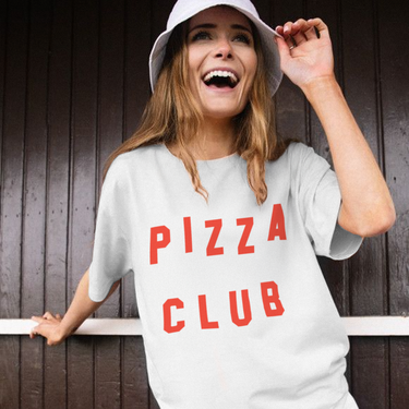 Pizza Club White Washed Tee