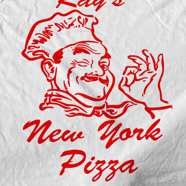 Ray's New York Pizza White Washed Tee