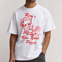 Ray's New York Pizza White Washed Tee