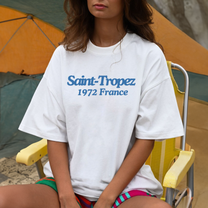 Saint Tropez 1972 | White Heavy Weight Tee