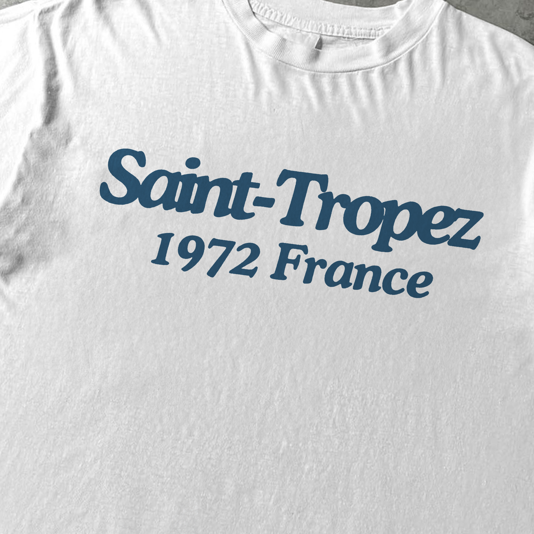 Saint Tropez 1972 | White Heavy Weight Tee