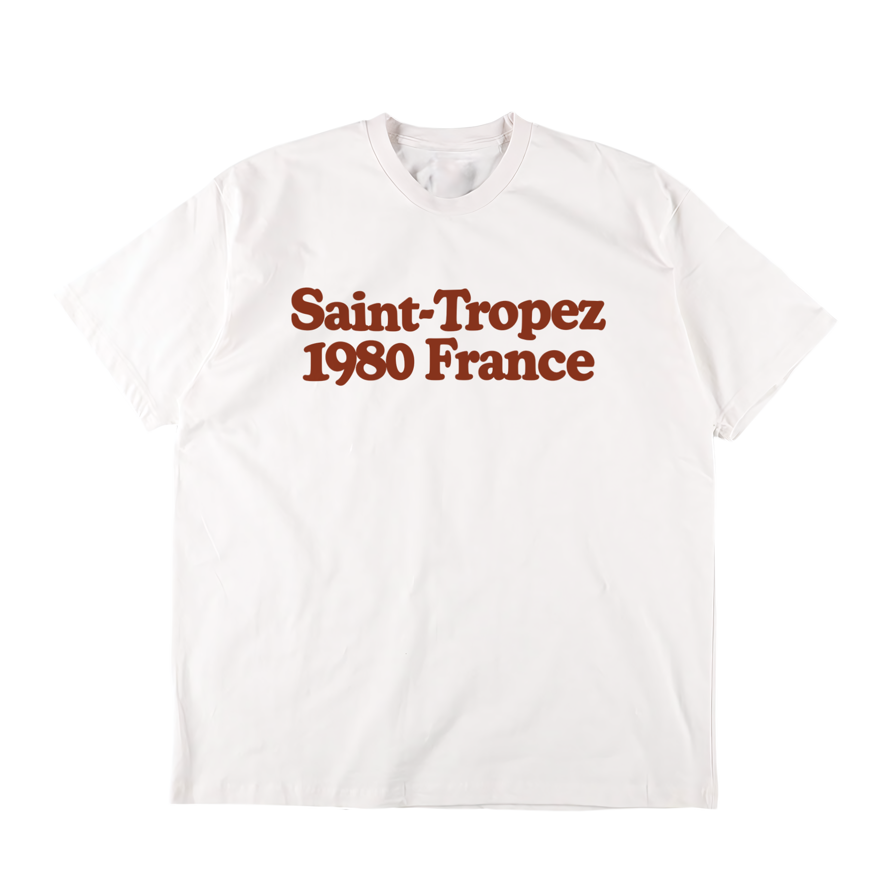 Saint-Tropez 1980 France White Washed Tee