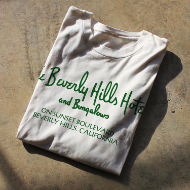 Beverly Hills Hotel White White Washed Tee