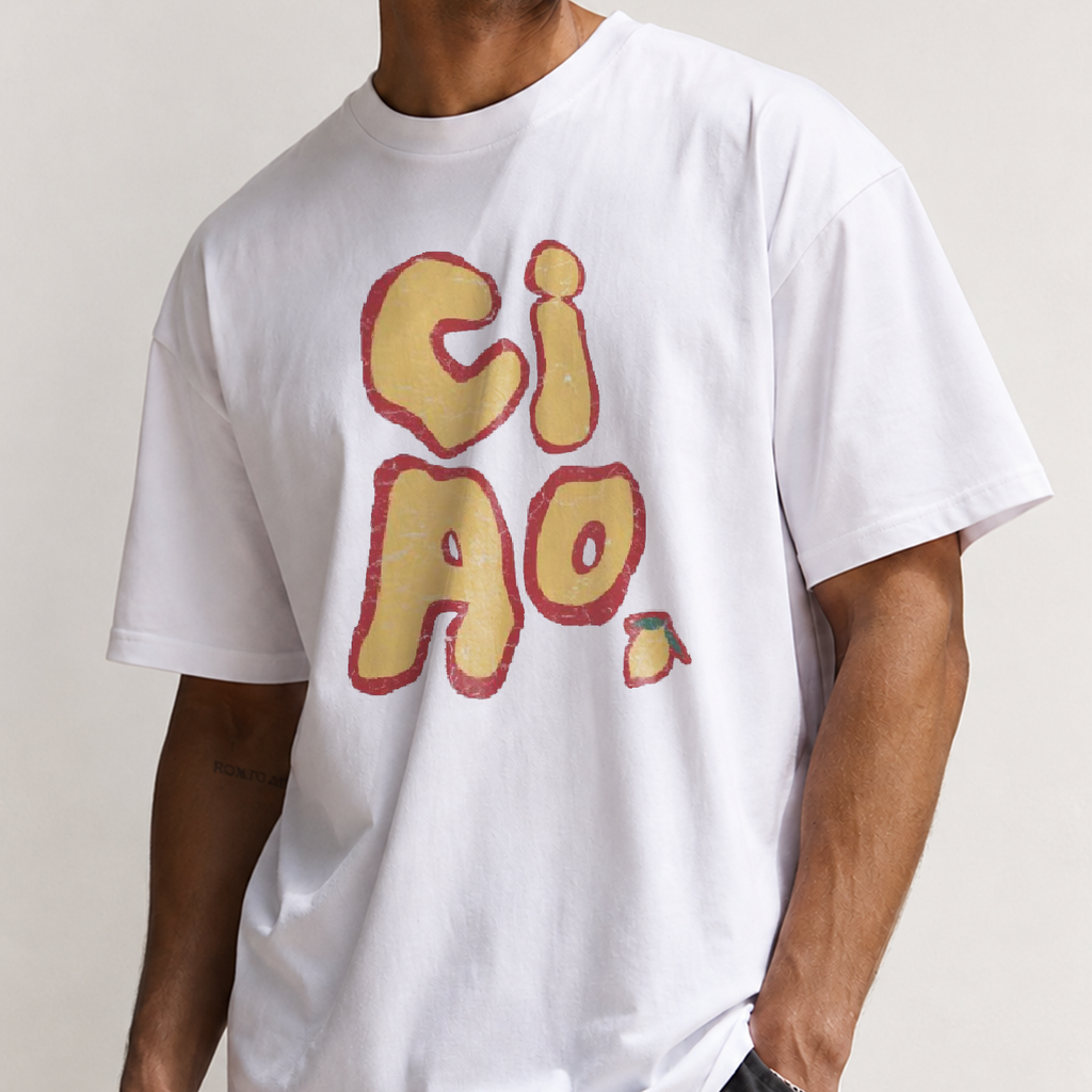 Ciao Lemon White Washed Tee