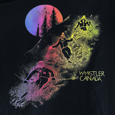 Whistler Canada Black Tee