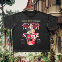 Barcelona Expo Vintage Black Tee