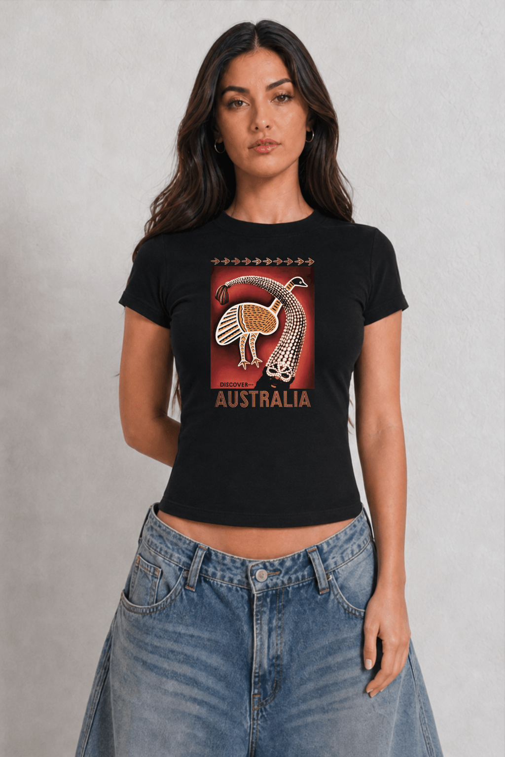 Discover Australia Womens Black Tee