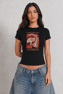 Discover Australia Womens Black Tee