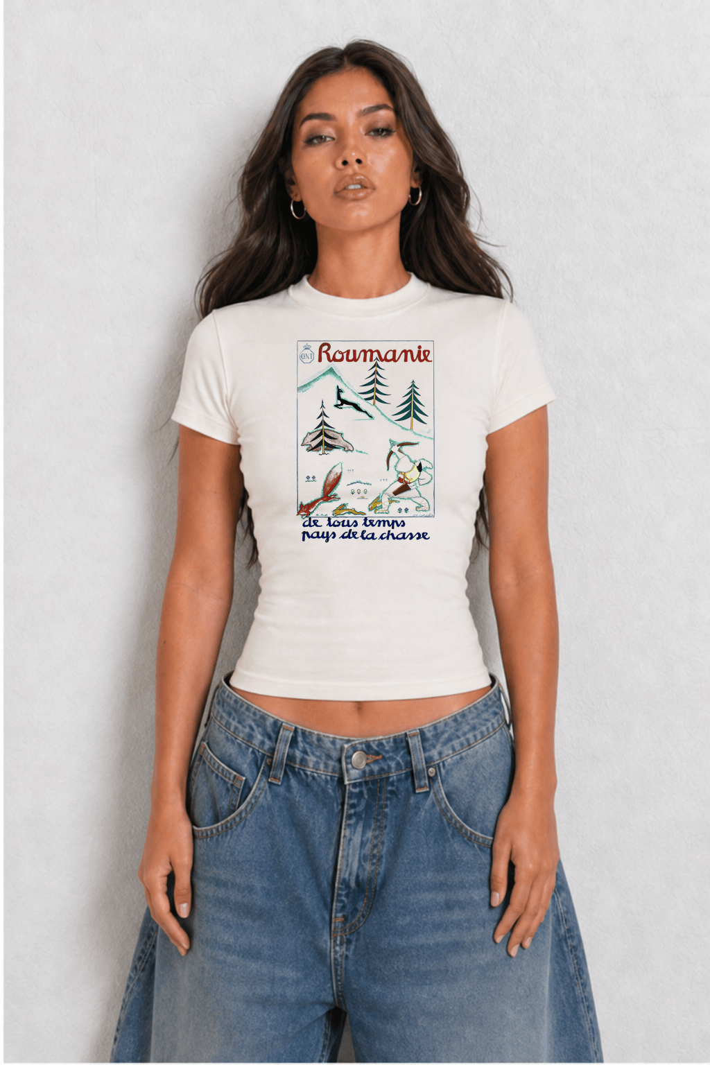 Romania Womens White Tee