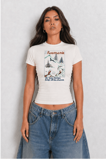 Romania Womens White Tee