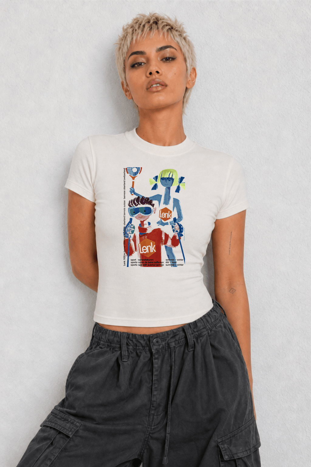 Lenk Womens White Tee