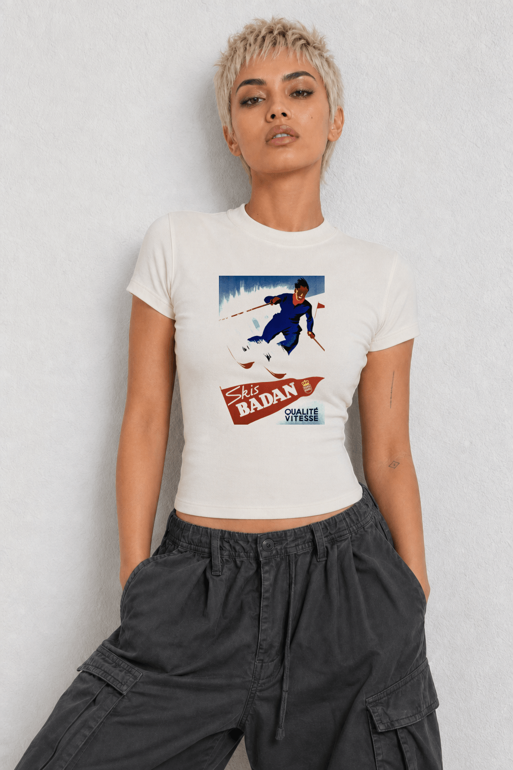 Skis Badan Womens White Tee
