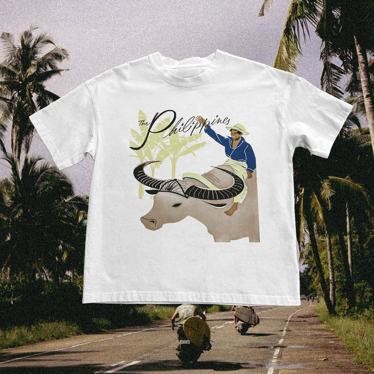 Philippines Vintage White Tee