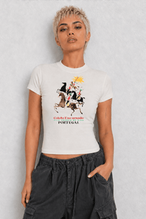 Portugal Horses Womens White Tee