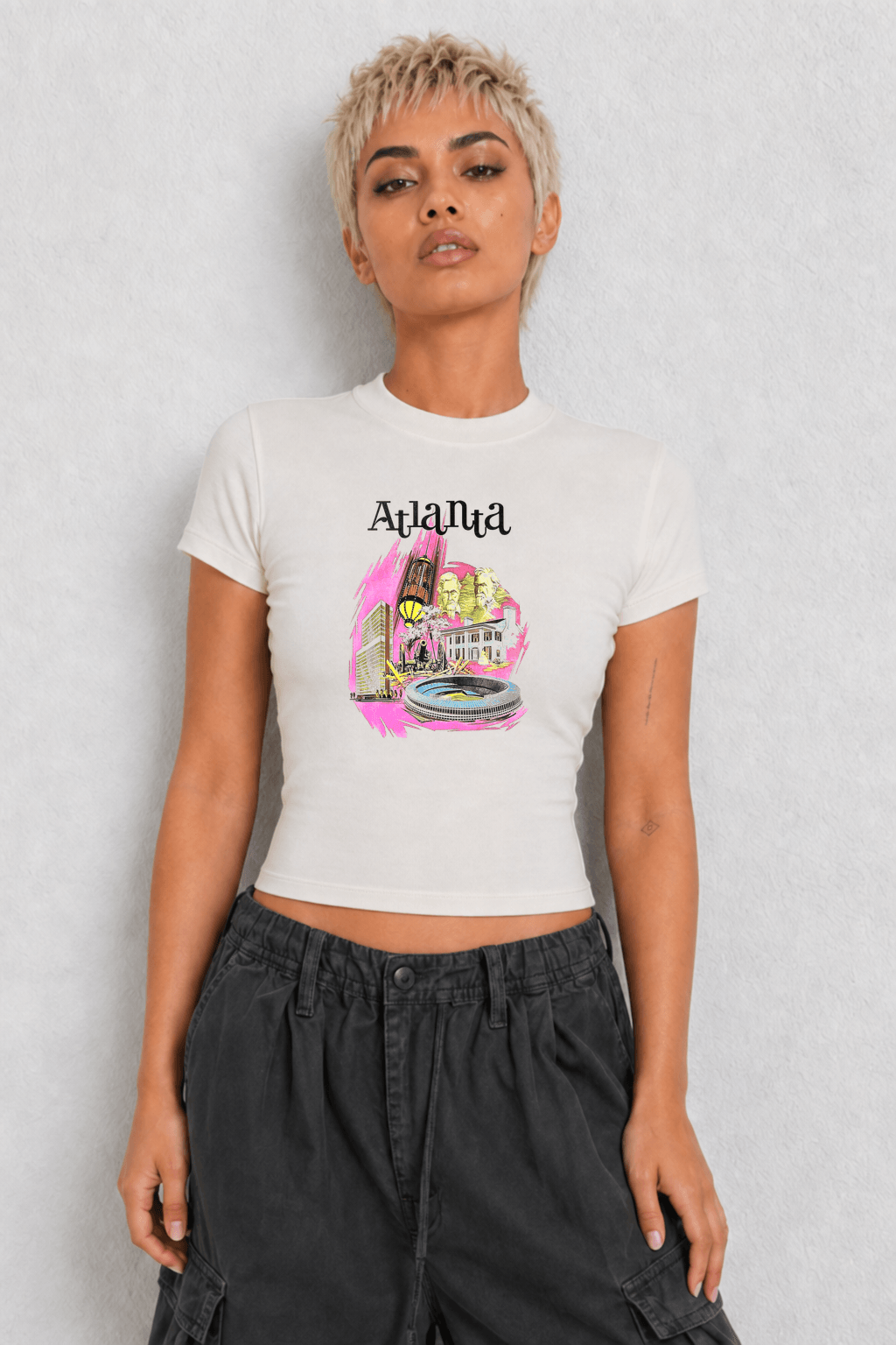 Atlanta Womens White Tee