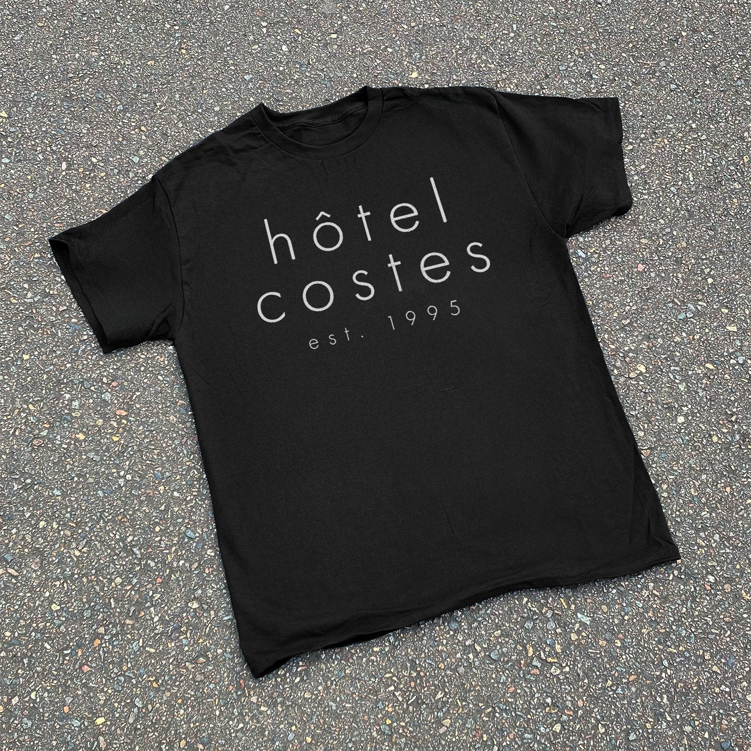 Y2k 'Hotel Costes Paris' Black Tee