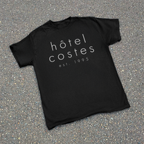 Y2k 'Hotel Costes Paris' Black Tee