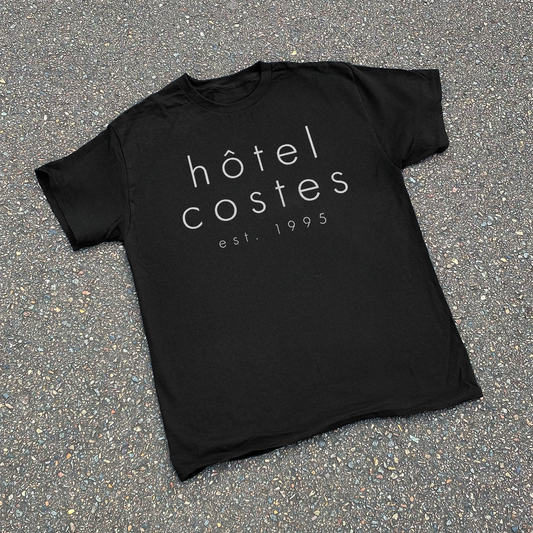 Y2K 'HOTEL COSTES PARIS' BLACK TEE