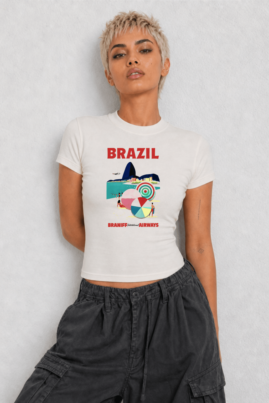 Brazil Brandiff Womens White Tee