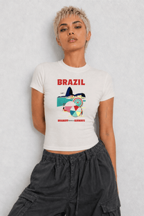 Brazil Brandiff Womens White Tee