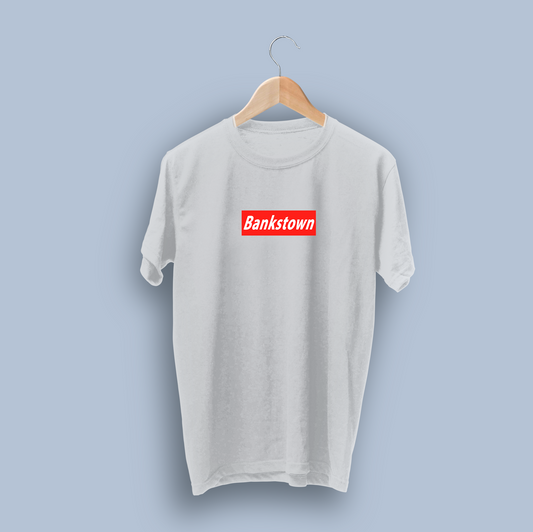 Bankstown Box Logo White Tee