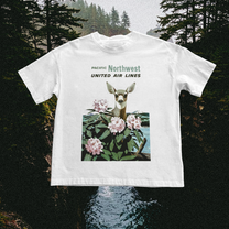 Pacific Northwest Vintage White Tee