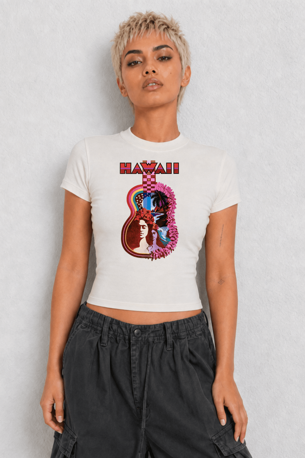 Hawaii Womens White Tee