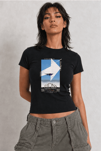 Cidna Womens Black Tee