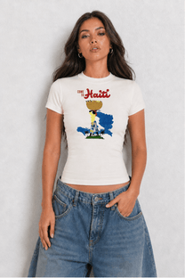 Haiti Womens White Tee