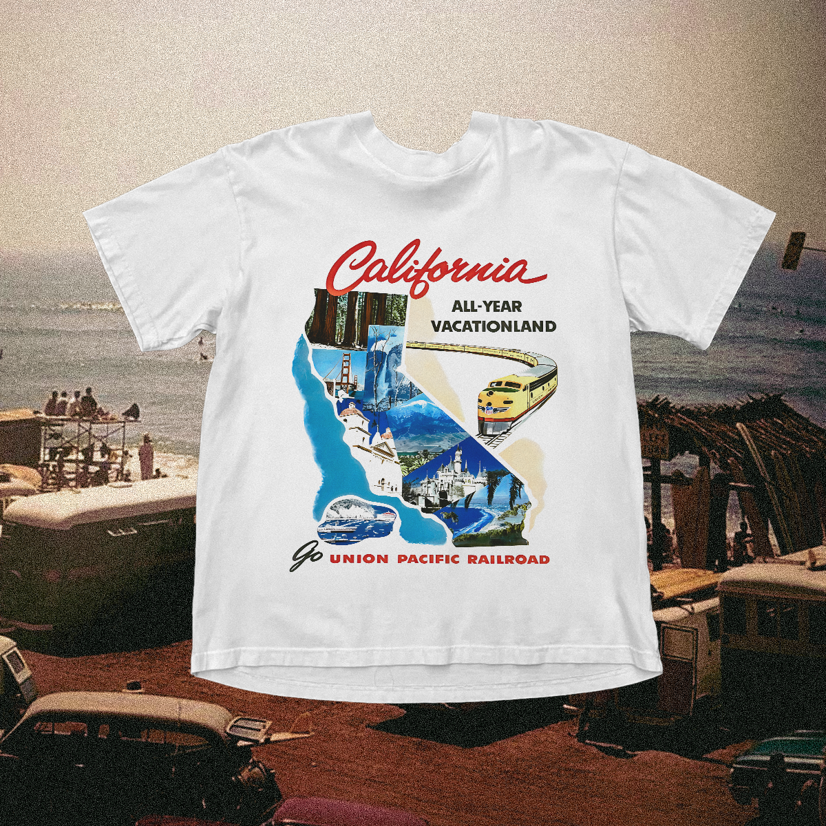 California United Vintage White Tee