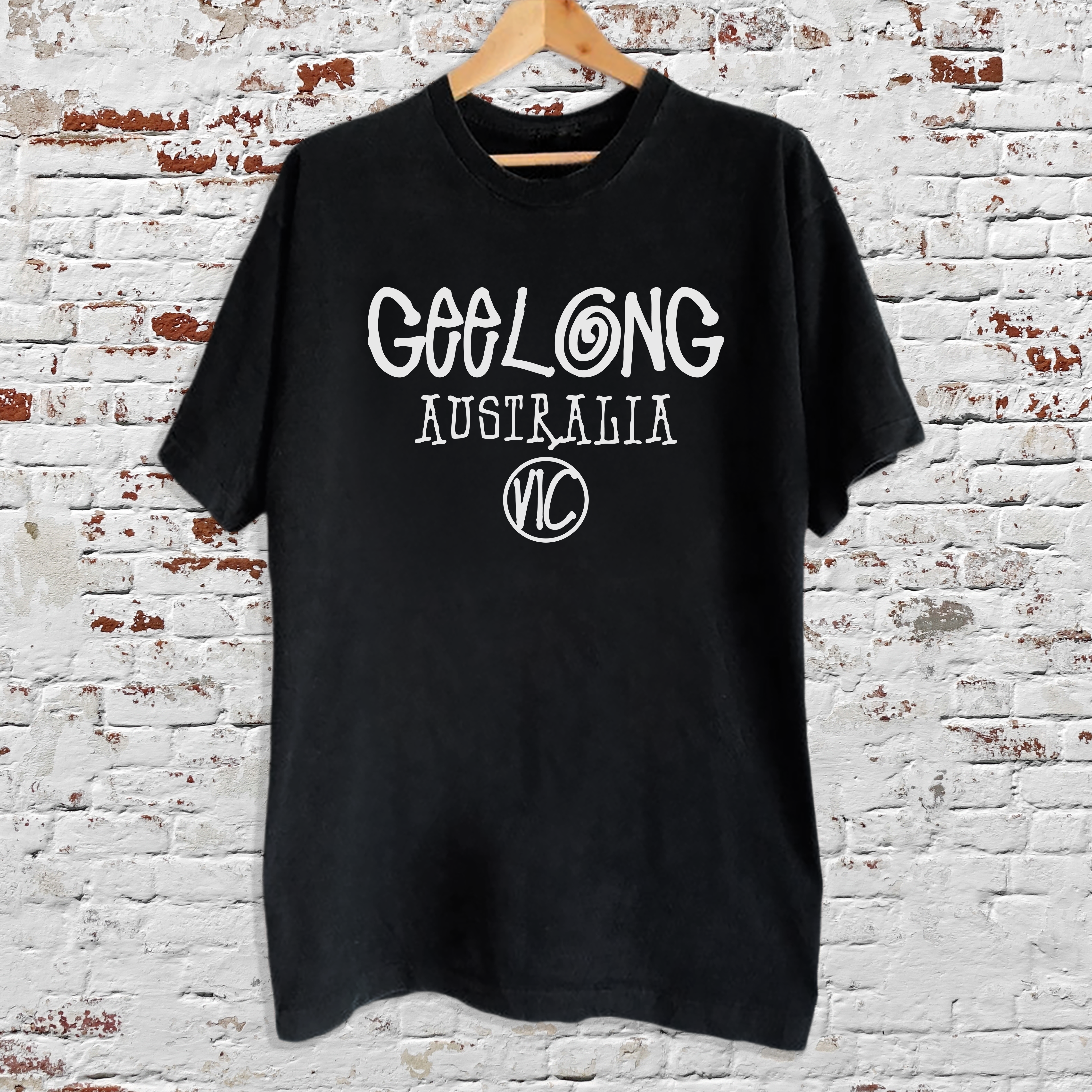Geelong Graffiti Black Tee
