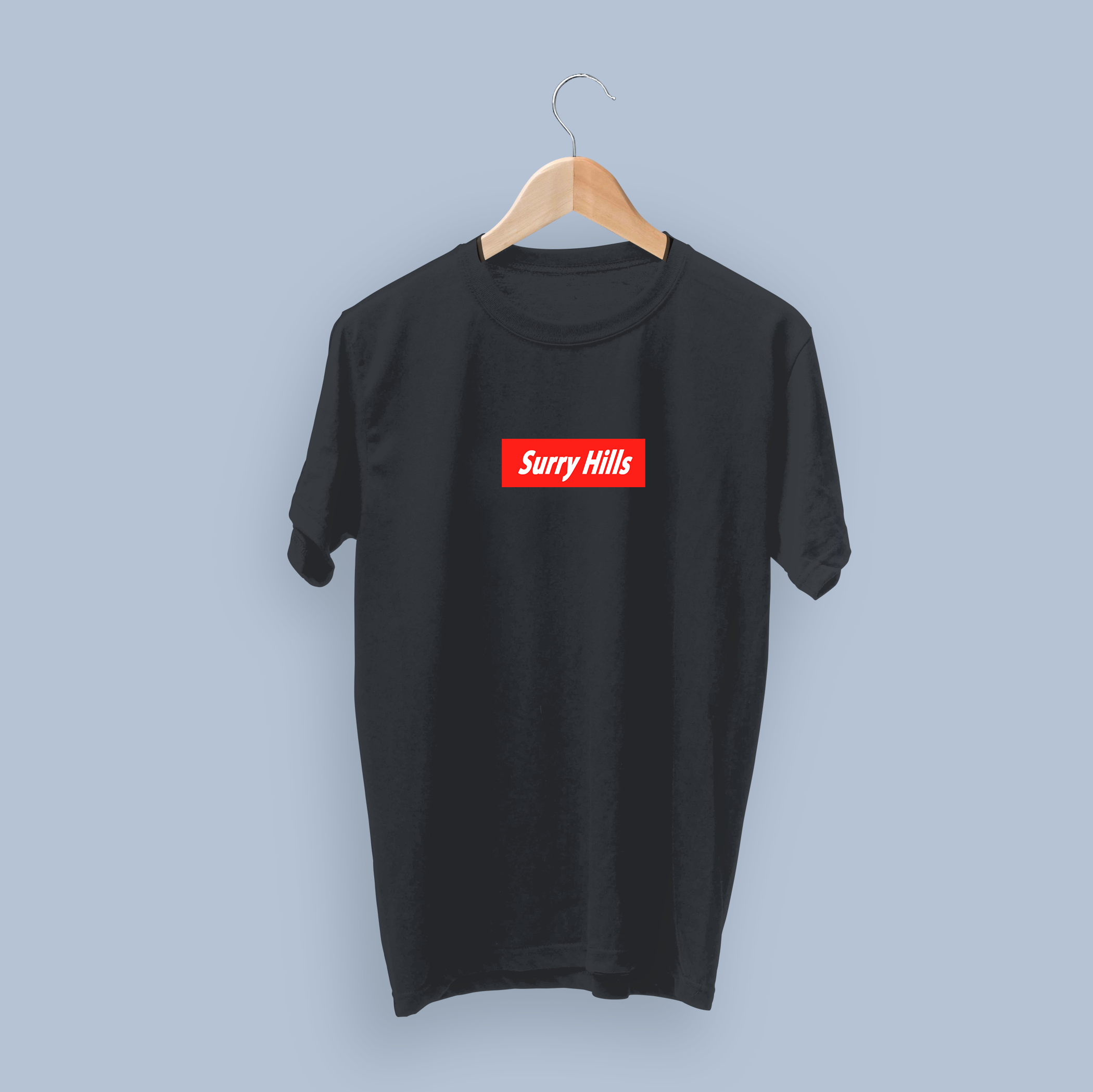 Surry Hills Box Logo Black Tee