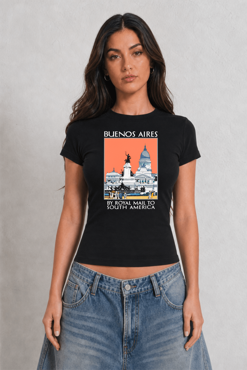 Bueno Aires Womens Black Tee