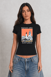Bueno Aires Womens Black Tee