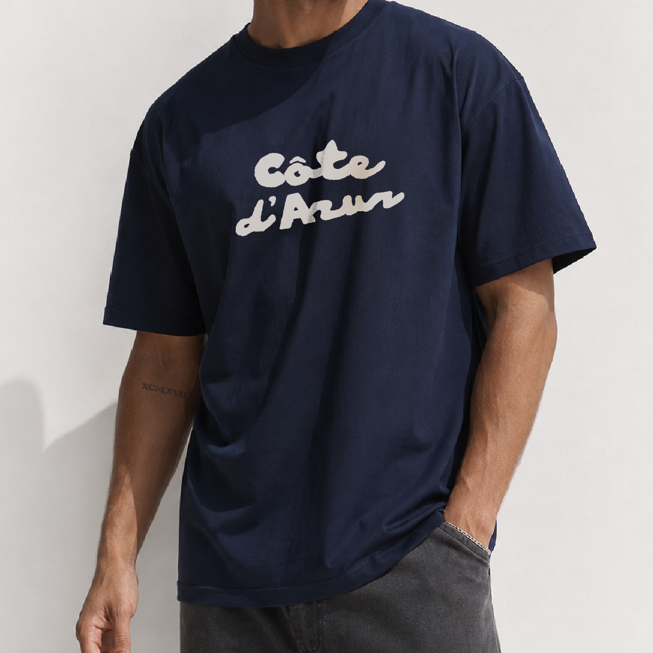 Côte d’Azur Washed Navy Tee