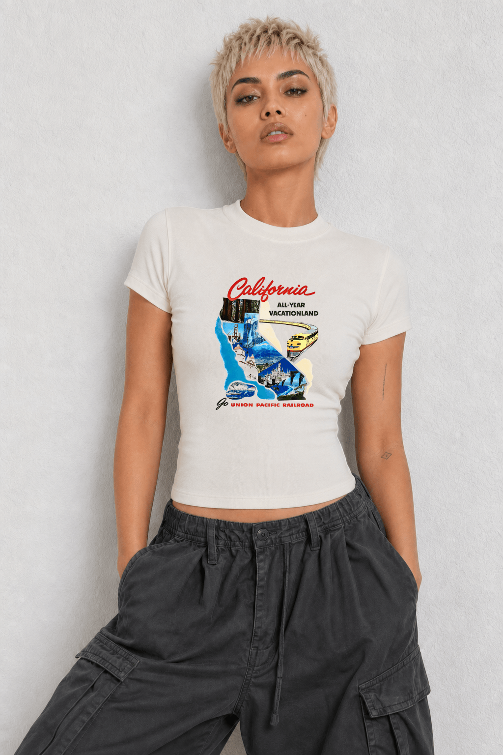 California United Womens White Tee