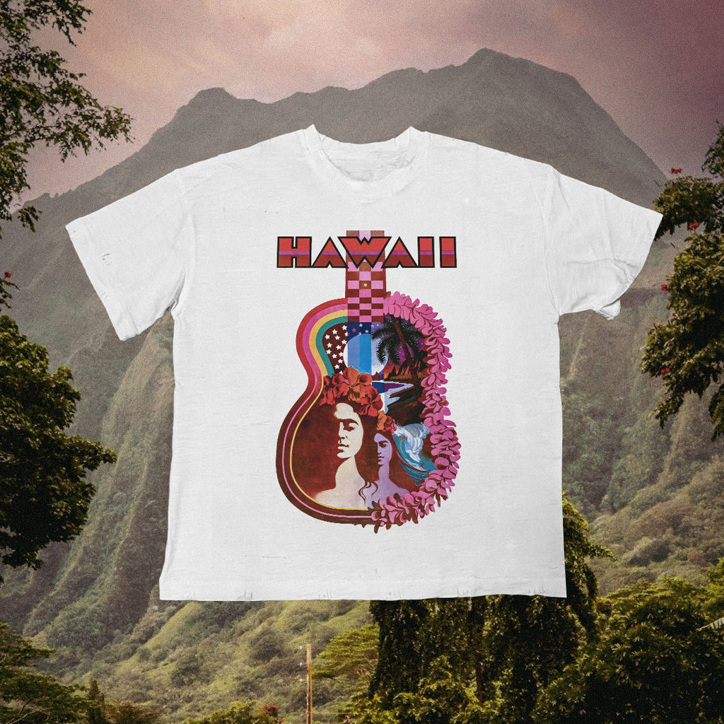 Hawaii Vintage White Tee