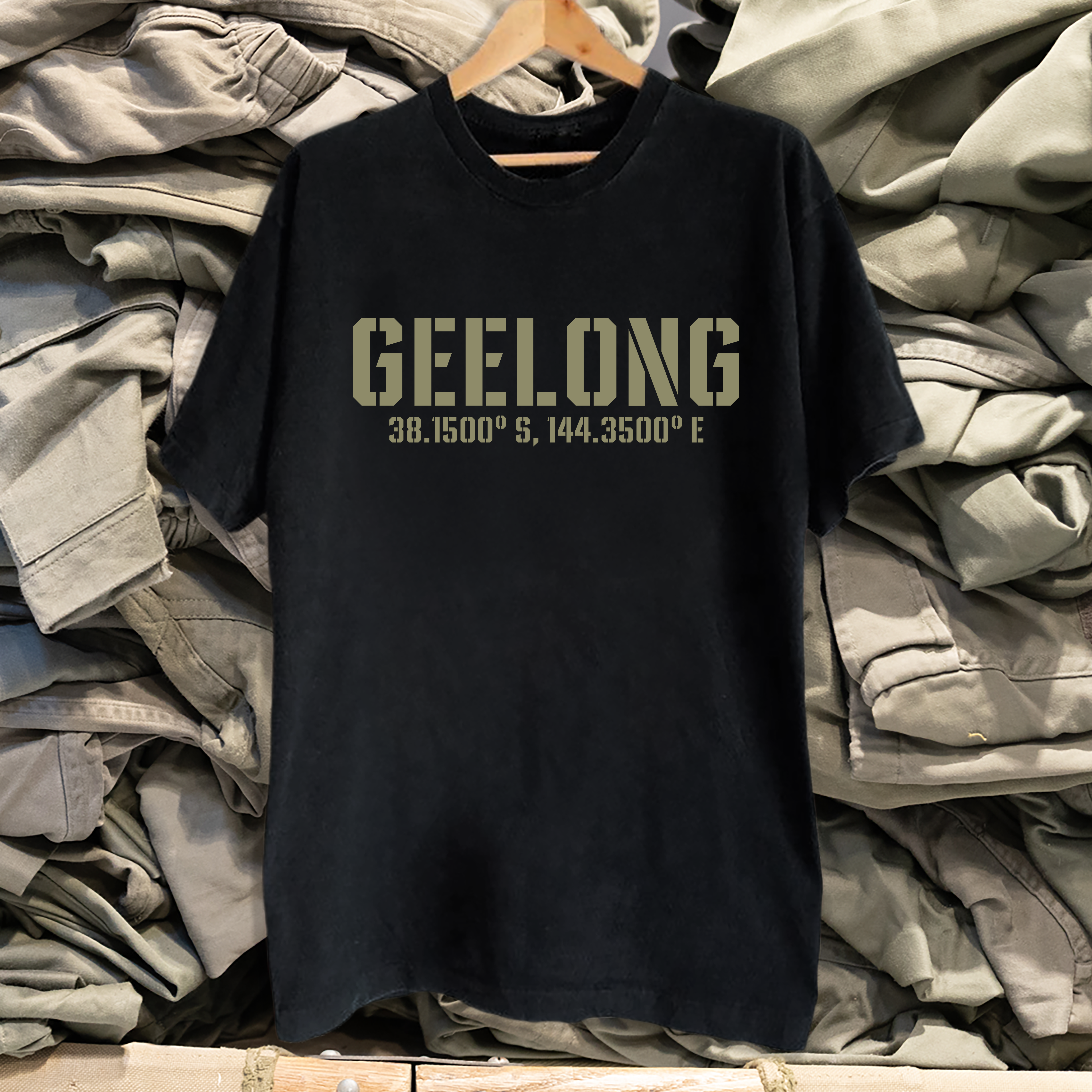 Geelong Service Black Tee