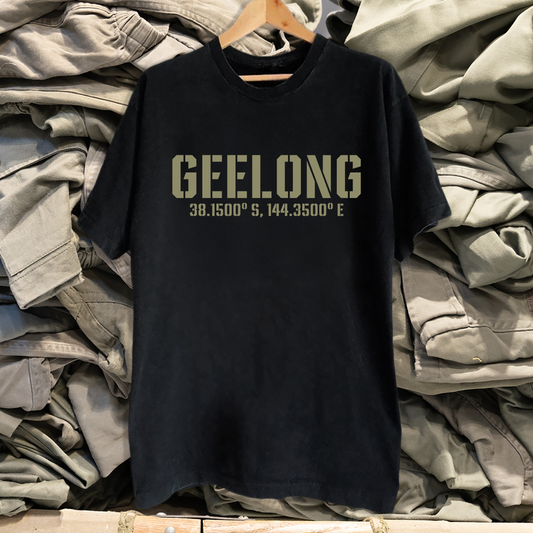 Geelong Service Black Tee