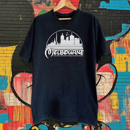 Dont F With Melbourne Tee Black