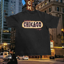 Chicago Vintage Black Tee