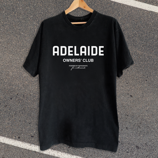 Adelaide Owners Club Black Tee