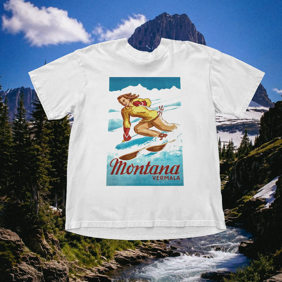 Montana Vintage White Tee