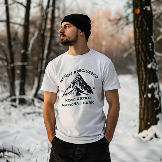 Mount Kosciuszko White tee